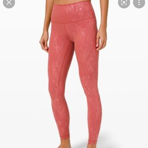 Lululemon HR Wunder Under Shine Tight 28”